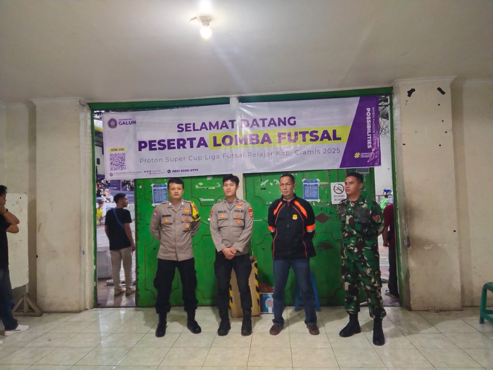 Jaga Kondusifitas, Polres Ciamis Bersiaga Amankan Super Cup Liga Futsal Pelajar Se-Jabar