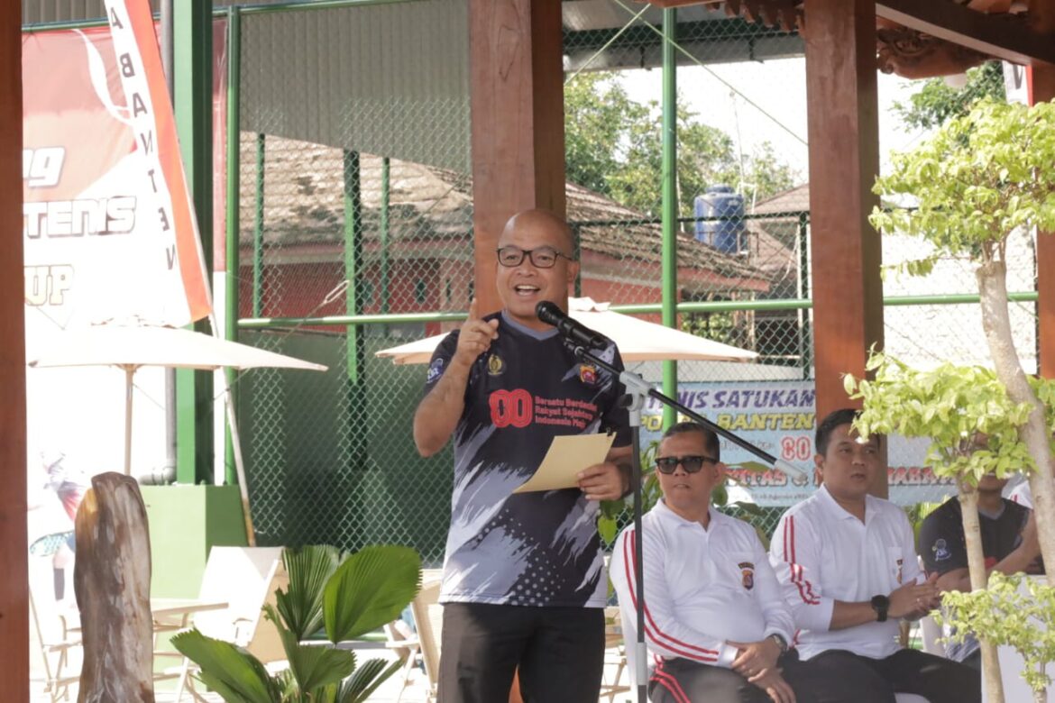 Turnamen Tenis Kapolda Banten Cup 2025 Sambut HUT RI ke-80