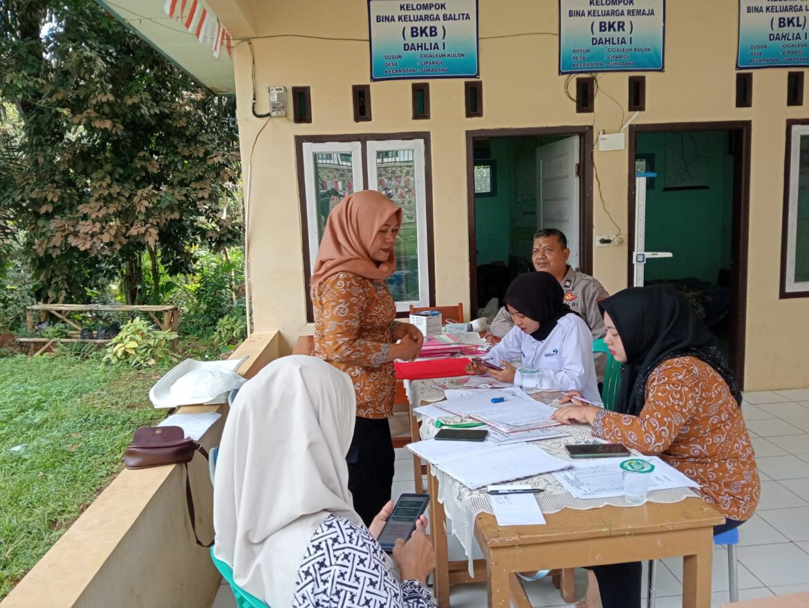 Perkuat Sinergitas, Polsek Sukadana Polres Ciamis Koorkom Bersama Kader Posyandu Cigaleuh Kulon