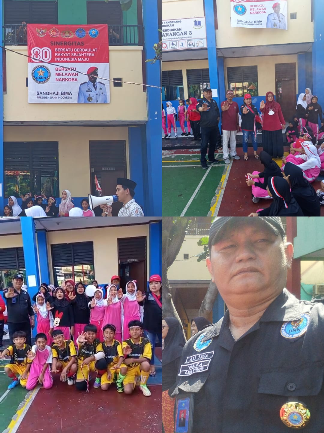 Wakil Ketua DPAC Gann Pinang Sambangi SD Larangan 3 Kota Tangerang untuk Pemasangan Banner HUT RI ke-80