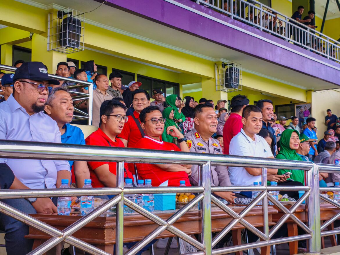 Kapolres Ciamis Hadiri Final Turnamen Sepak Bola Piala Bergilir Dandim Cup II Tahun 2025 Kategori U-19