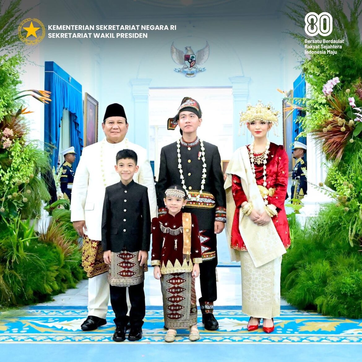 Wapres Gibran Rakabuming Mengenakan busana Adat Kerawang Gayo