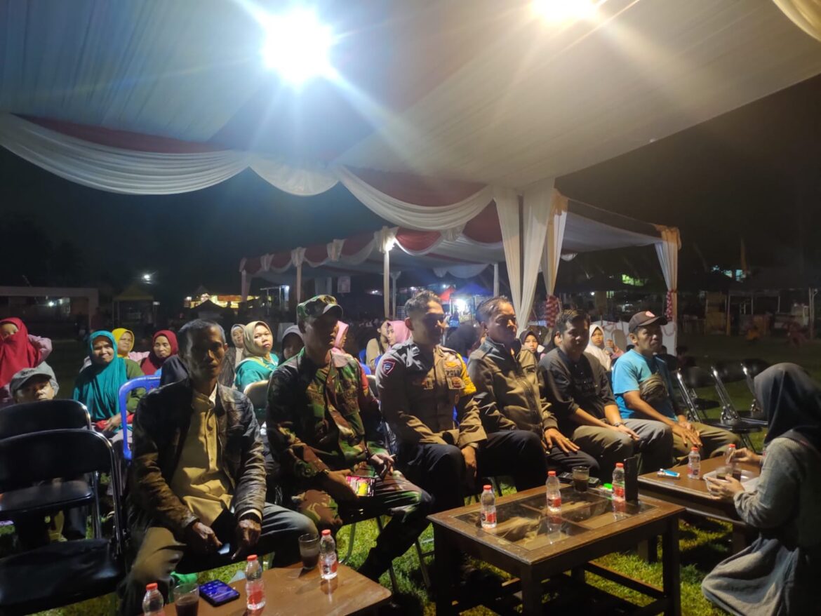 Polsek Ciamis Polres Ciamis Hadiri Pentas Seni Peringatan HUT ke-80 RI di Desa Cisadap