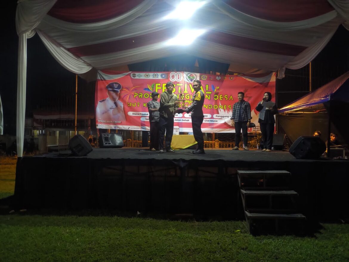 Polsek Cijeungjing Polres Ciamis Monitoring Festival Produk Unggulan Desa Dewasari