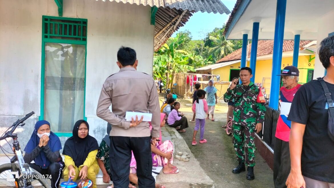 Perkuat Sinergitas, Polsek Lakbok Polres Ciamis Koorkom ke Warga Kutawaringin Jaga Harkamtibmas