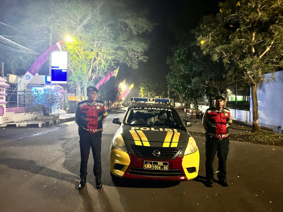 Antisipasi Balap Liar dan Tindak Kriminalitas, Samapta Polres Ciamis Turun Ke Jalan di Malam Hari