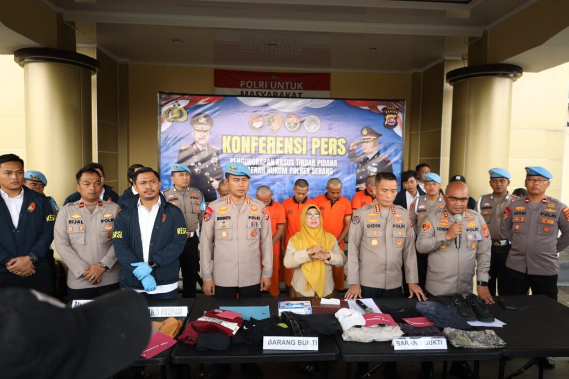 Polres Serang Tetapkan 5 Tersangka Kasus Pengeroyokan Wartawan dan Humas KLH