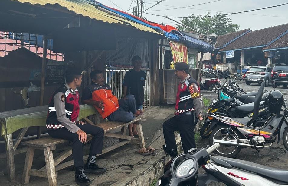 Jaga Kondusifitas, Satuan Sampta Polres Ciamis Amankan Turmamem Bola Voli di GGT Ciamis