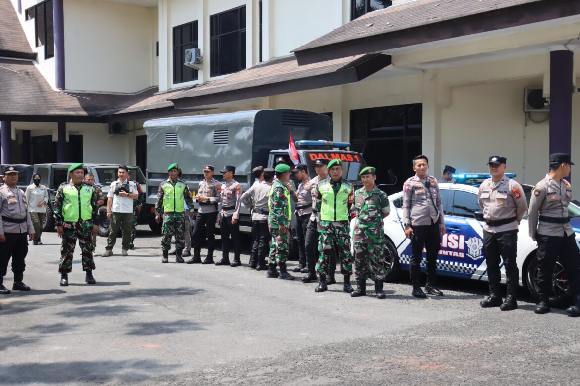 Amankan Ciamis Pasca-Demonstrasi, Polres, TNI, dan Satpol PP Gelar Patroli Gabungan