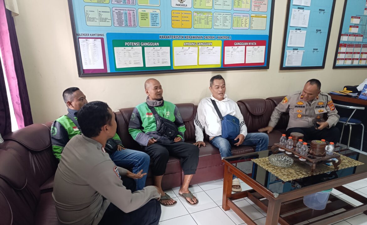 Cipkon Pasca Demonstrasi, Polsek Cikoneng Koorkom Kamtibmas ke Ojol Sindnagkasih