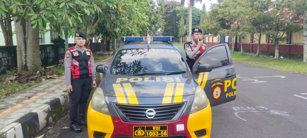 Cipkon Kamtibmas, Pasukan Patroli Roda 4 Polres Ciamis Datangin Perkantoran Ciamis