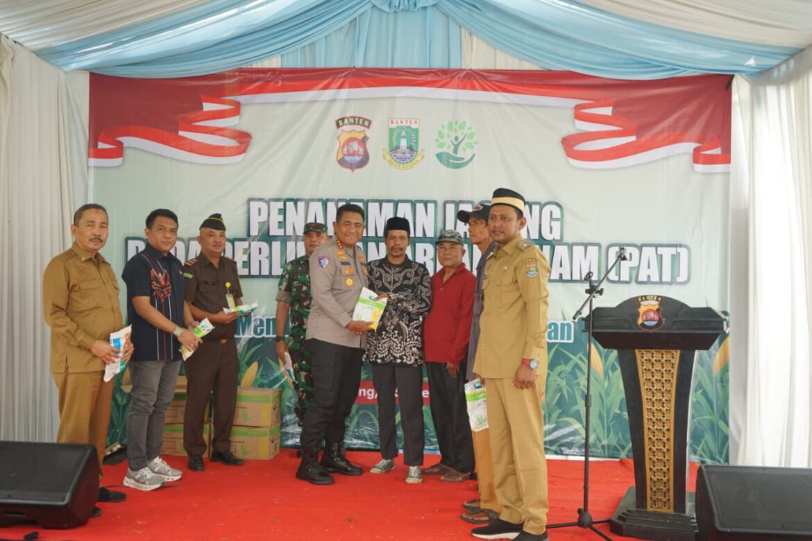 Polresta Tangerang Kembali Tanam Jagung Serentak, Kali Ini di Lahan Seluas 25 Hektare