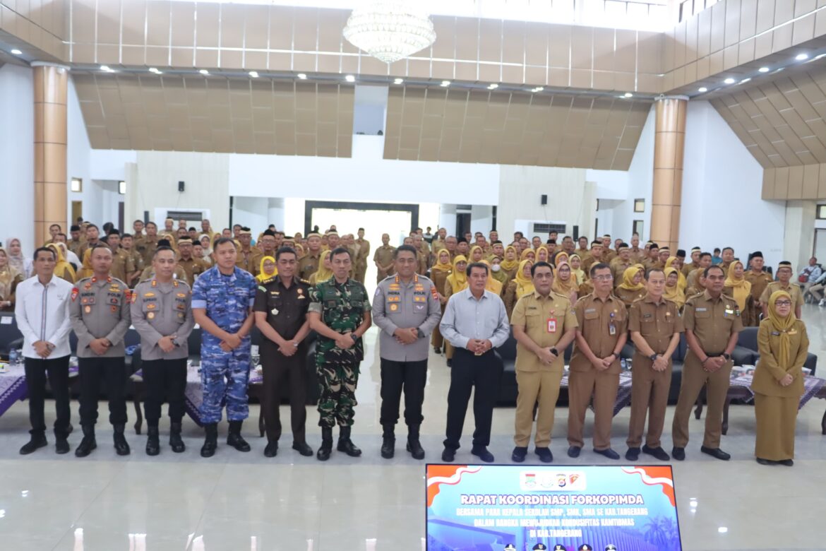 Pemkab Tangerang Gelar Rapat Koordinasi Kamtibmas Bersama Kepala Sekolah Se-Kabupaten Tangerang