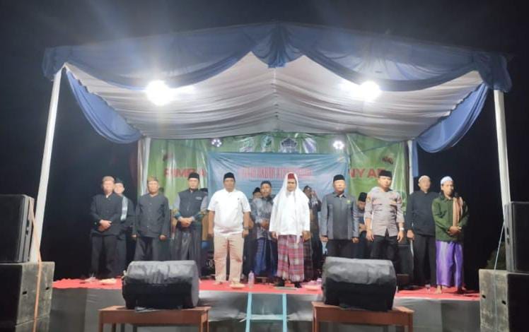 Polsek Banjarsari Polres Ciamis Ikuti Dzikir Akbar Kebangsaan Desa Banjaranyar