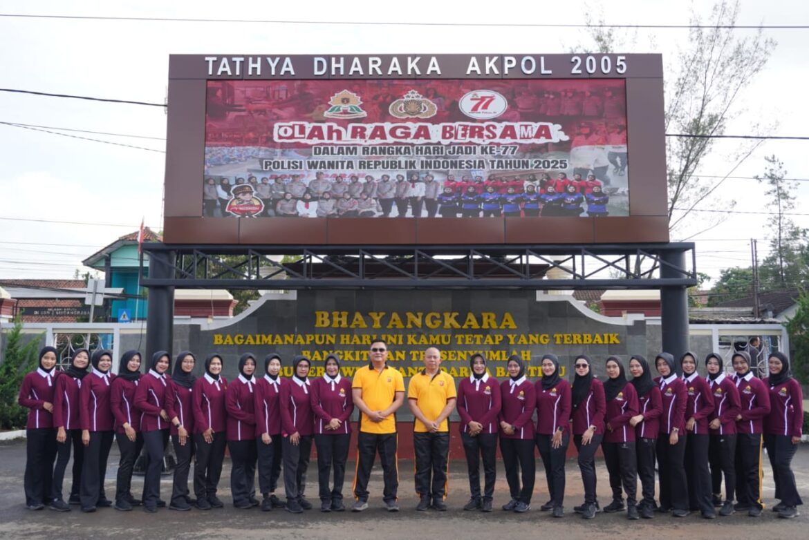 Polres Ciamis Gelar Olahraga Bersama Peringati Hari Jadi ke-77 Polwan RI