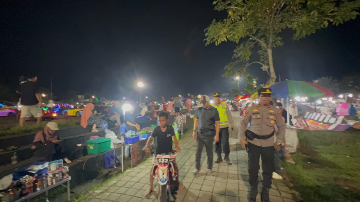 Polsek Tigaraksa dan Polresta Tangerang Gelar Patroli Pusaka di Alun-Alun Tigaraksa, Antisipasi Gangguan Kamtibmas