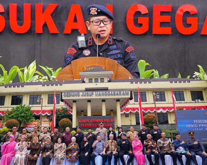 Gedung Mako Pasukan Gegana Korbrimob Polri Resmi Bernama “Jusuf Manggabarani