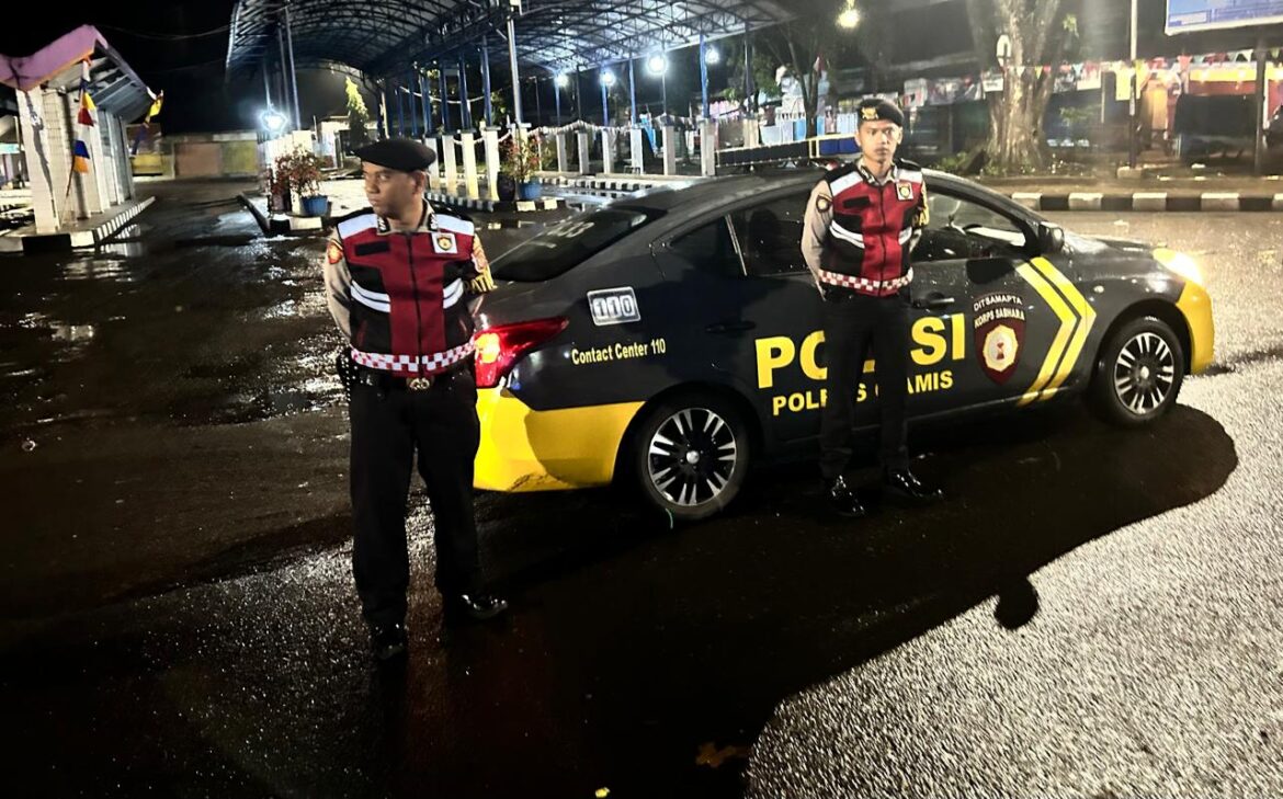 Antisipasi Balap Liar dan Tindak Kriminalitas, Samapta Polres Ciamis Turun Ke Jalan di Malam Hari