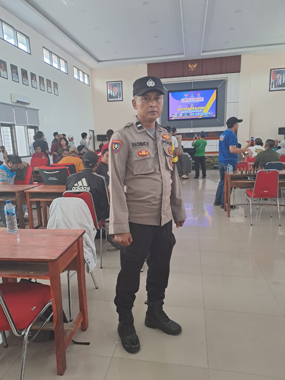 Polsek Tigaraksa Monitoring Liga Catur Percasi Tingkat Kabupaten Tangerang