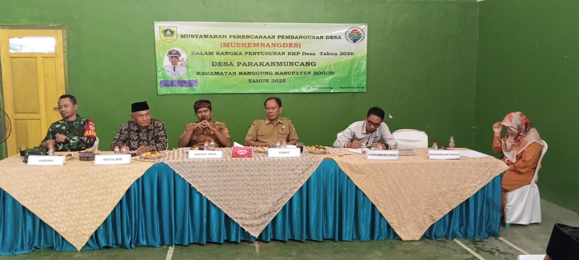 Pemdes Parakan Muncang Gelar Musrenbangdes Dalam Rangka Penyusunan RKPDes Tahun 2026