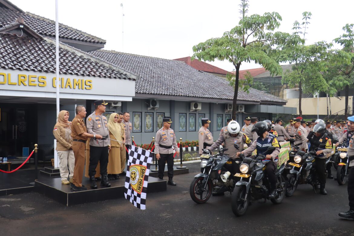 Dukung Ketahanan Pangan, Polres Ciamis Terima Bantuan Benih Jagung 16 Ton