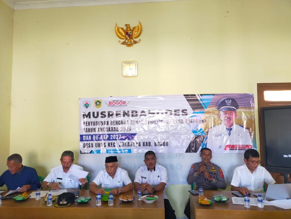 PEMDES Urug Gelar Musrenbang desa Dalam Rangka Penyusunan Kerja Pemerintah Desa ( RKPD) Tahun Anggaran 2026