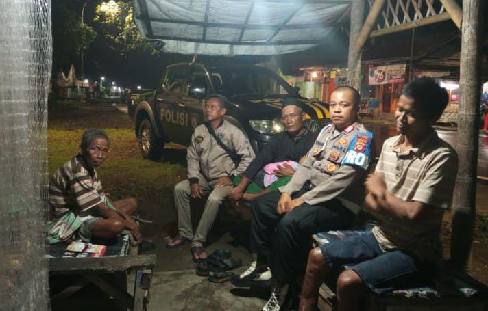 Cegah Tindak Kriminalitas di Malam Hari, Polsek Pamarican Polres Ciamis Patroli Biru