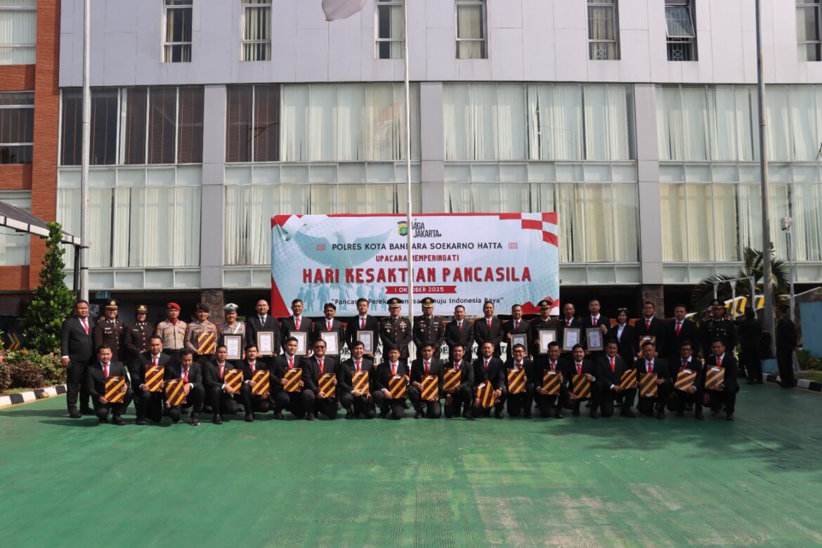 Polresta Bandara Soekarno-Hatta Gelar Upacara Hari Kesaktian Pancasila