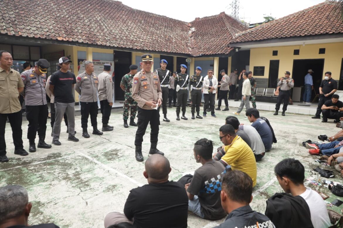 Operasi Premanisme di Padalarang, 23 Orang Diamankan Satgas Premanisme Polda Jabar