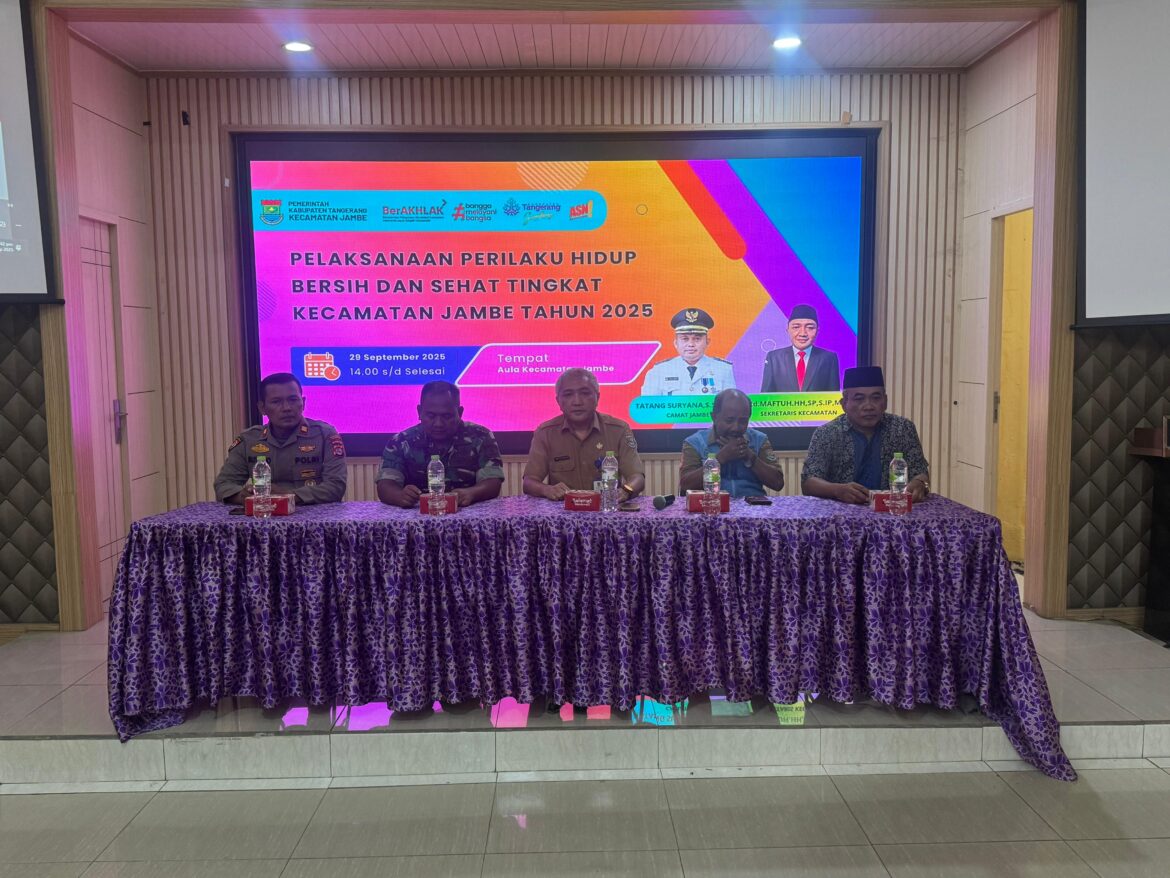 Wakapolsek Tigaraksa Hadiri dan Monitoring Kegiatan Penyuluhan PHBS di Kecamatan Jambe