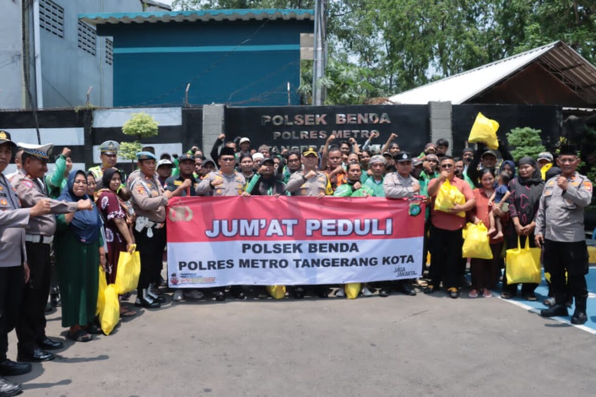Wujud Kepedulian, Kapolres Metro Tangerang Kota Gelar Jum’at Peduli di Polsek Benda