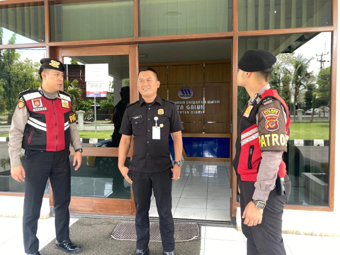 Humanis, Sat Samapta Polres Ciamis Patroli Dialogis ke Kantor PDAM Tirta Galuh Ciamis