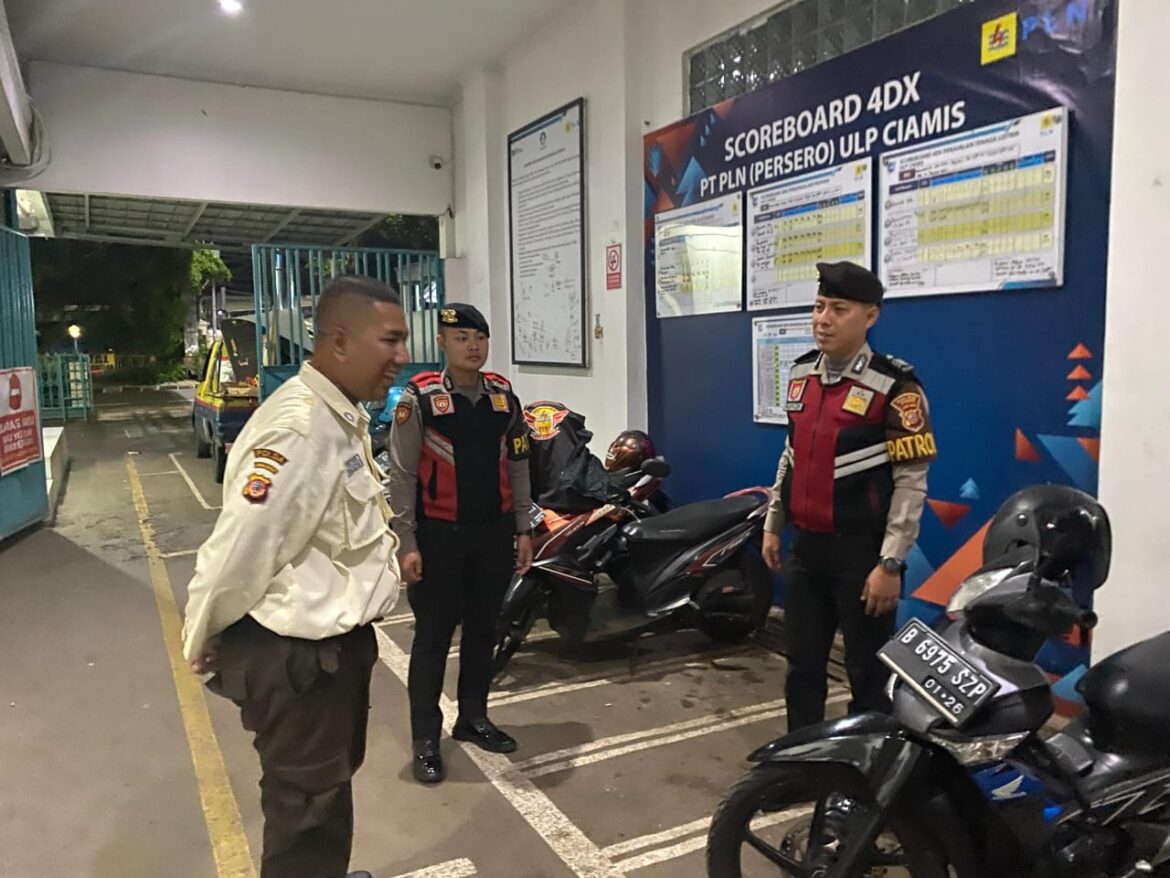 Cipkon Kamtibmas, Satuan Samapta Polres Ciamis Patroli Sasar ke Obvitnas PLN Ciamis