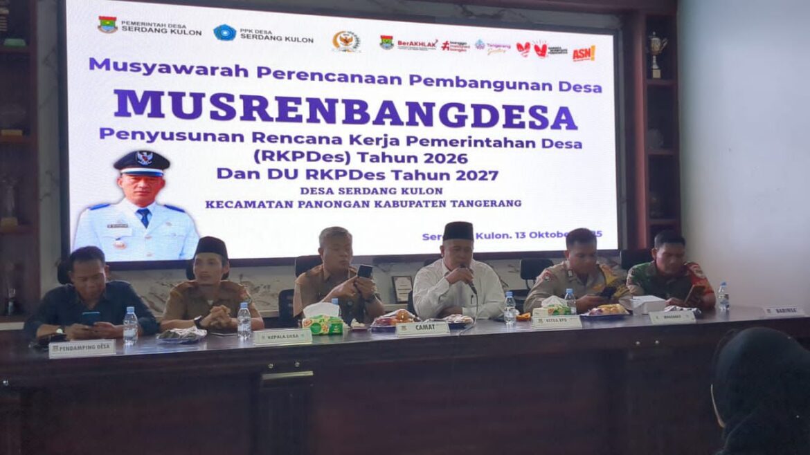 Lewat Musrenbangdes 2026, Desa Serdang Kulon Siapkan Program Pembangunan Berkelanjutan