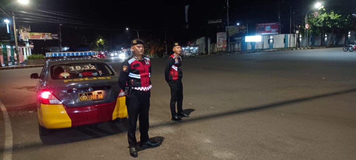 Samapta Polres Ciamis Patroli ke Simpang Pasar Manis Antisipasi Balapan Liar dan Premanisme