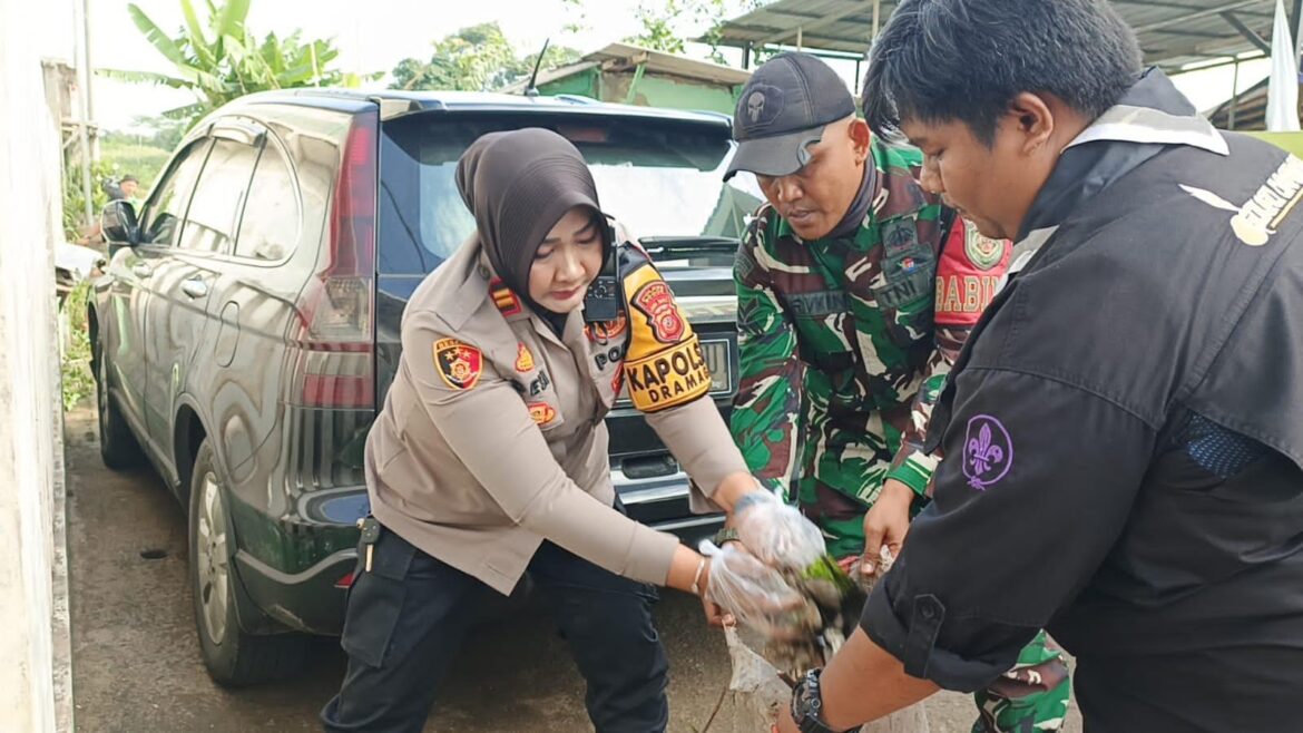 Polsek Dramaga Bersinergi Forkompimcam, Pemdes Kec.Dramaga Serta Anggota, Laksanakan Apel Gabungan Program Jumsih (Jumat Bersih – bersih)