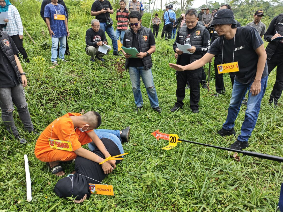 Polres Ciamis Gelar Rekonstruksi Kasus Pembunuhan di Indragiri, Tekankan Transparansi Proses Hukum dan Perkuat Kepercayaan Publik