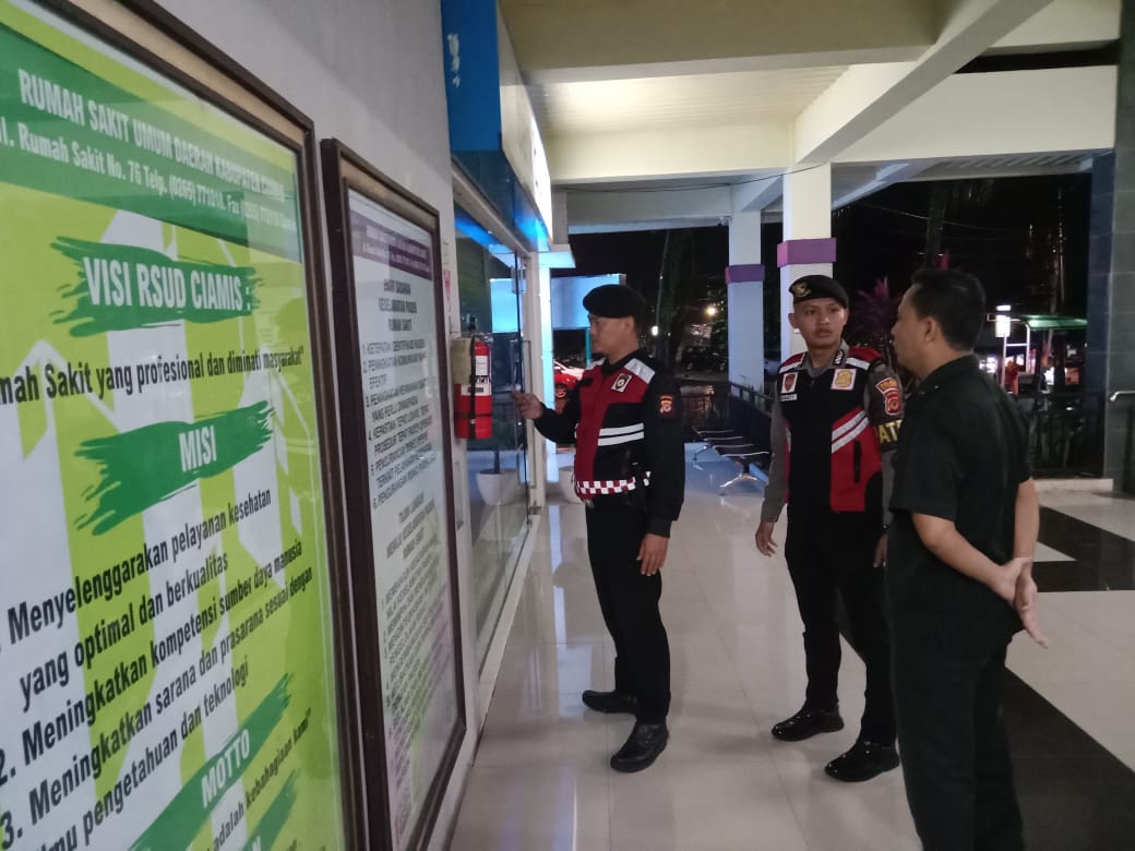 Cipkon Kamtibmas Obvit, Satuan Samapta Polres Ciamis Patroli Dialogis Sasar ke RSUD Ciamis