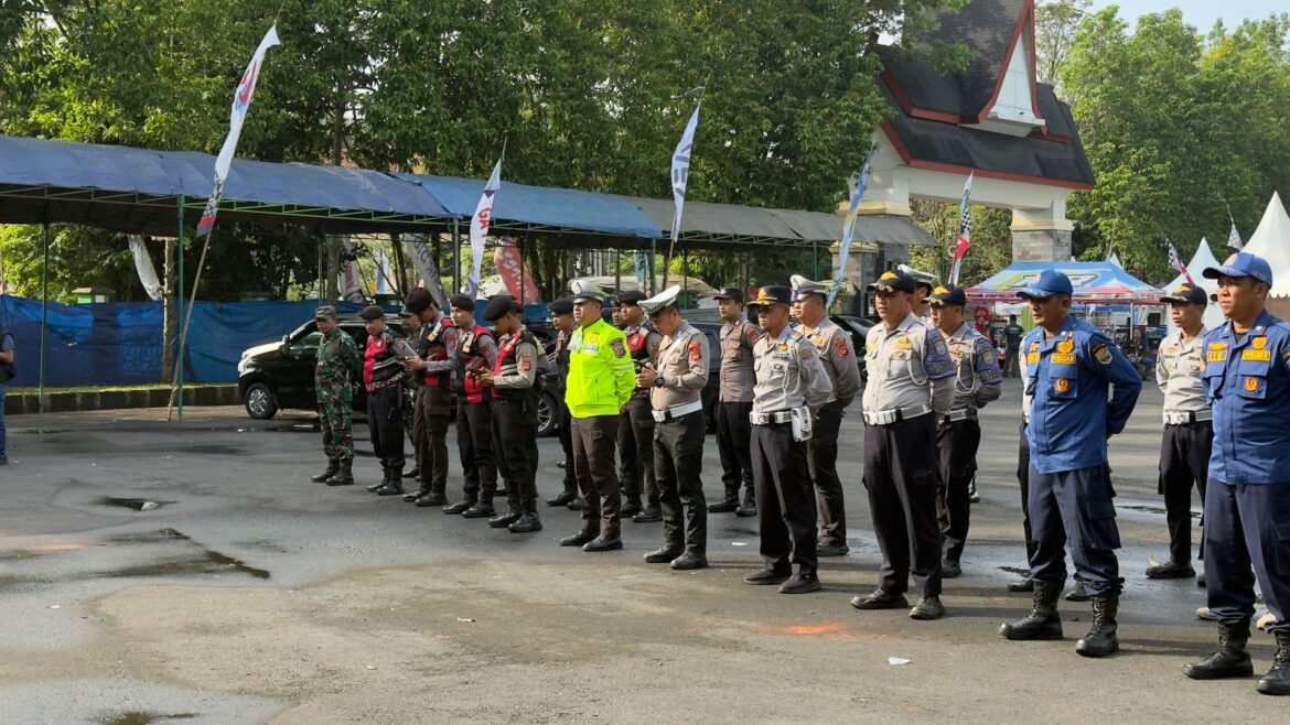 Cek Kesiapan Personel, Polres Ciamis Apelkan Pasukan Pengamanan Road Race Seri 2