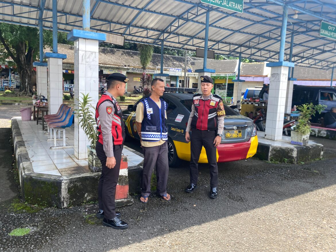 Cipkon Aksi Premanisme di Ruang Publik, Polres Ciamis Patroli ke Kawasan Terminal Ciamis