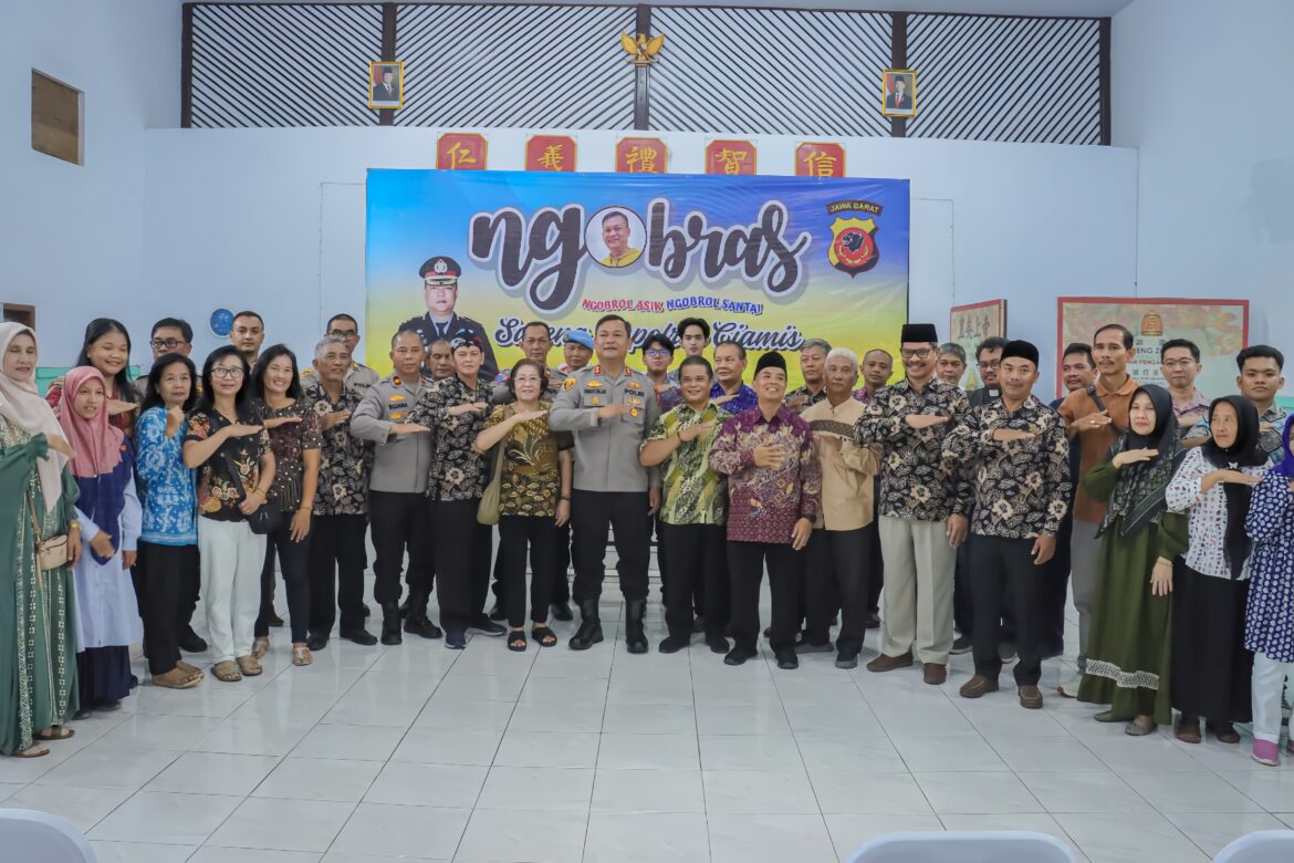 Kapolres Ciamis Perkuat Silaturahmi Lintas Agama Melalui NGOBRAS Bersama FKUB, Wujudkan Kerukunan dan Kondusifitas Daerah