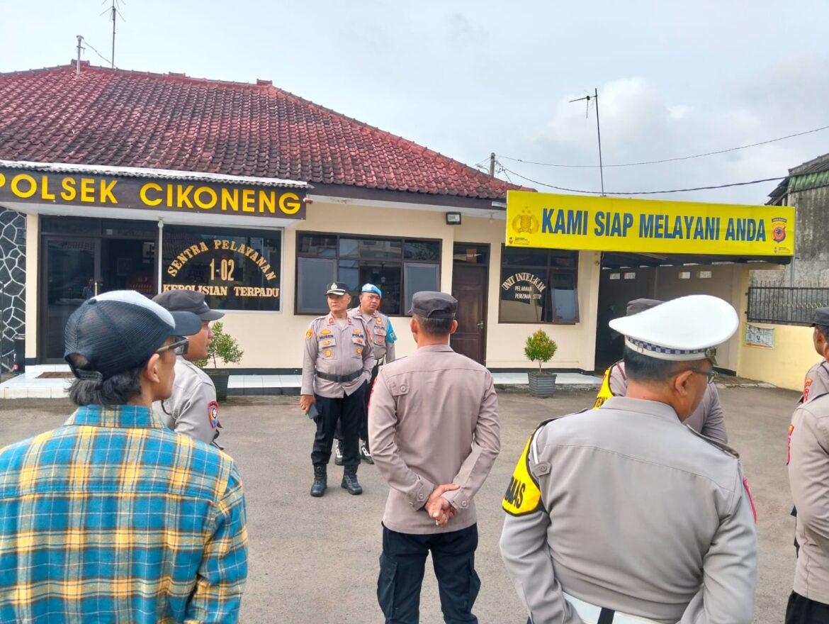 Polsek Cikoneng Kerahkan Personel Antisipasi Peringatan Hari ACAB di Cikoneng dan Sindangkasih