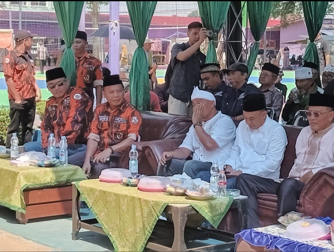 Polsek Cisaga Polres Ciamis Hadiri Acara Tabliq Akbar Bersama Warga di Desa Mekarmukti