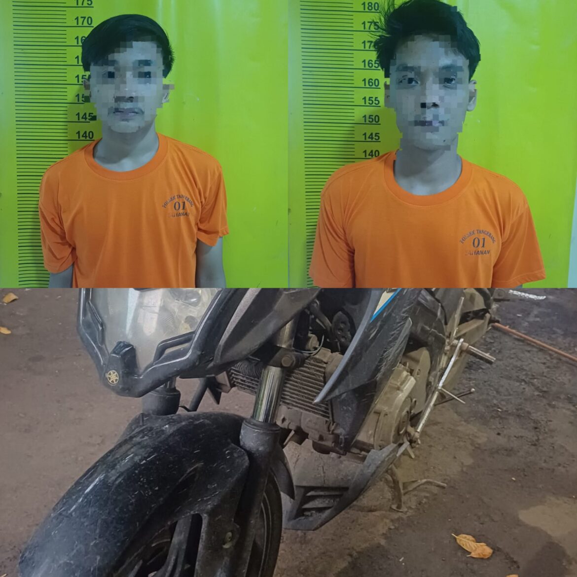Polsek Tangerang Ungkap Kasus Curat, Dua Pelaku Pencurian Motor Honda Beat Diamankan
