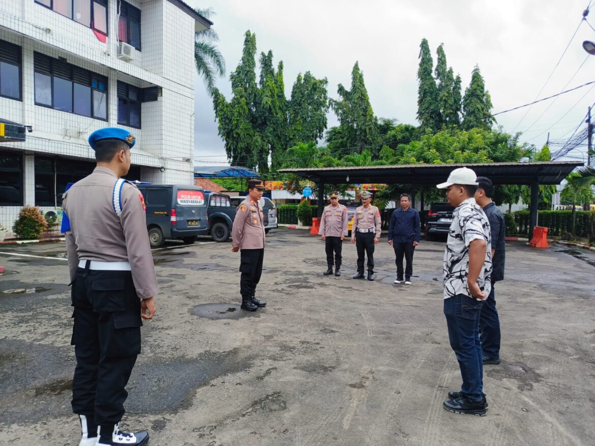 Apel Pagi dan Sispam Mako dalam Rangka Peningkatan Kesiapsiagaan Personil Polsek Balaraja Polresta Tangerang