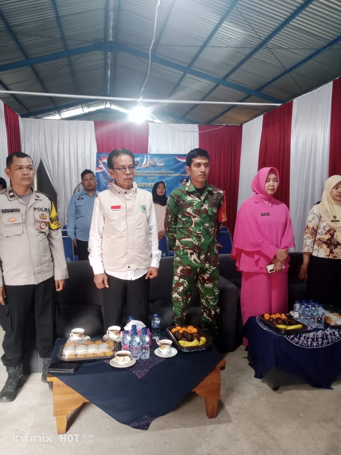 Polsek Cikupa Hadiri Groundbreaking SPPG Polri di Desa Pasir Jaya