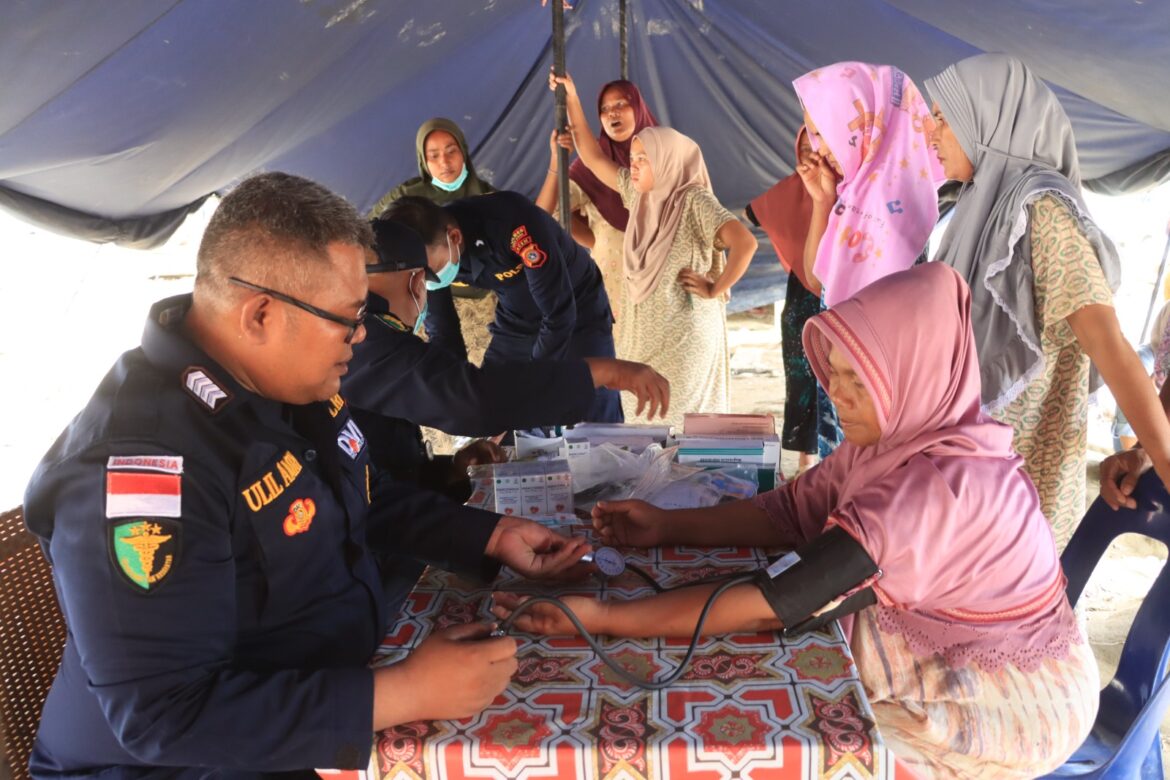 Mahasiswa STIK Angkatan 83 Laksanakan Kegiatan Dianmas Pengobatan Gratis di Bukit Linteung, Kecamatan Langkahan, Aceh Utara