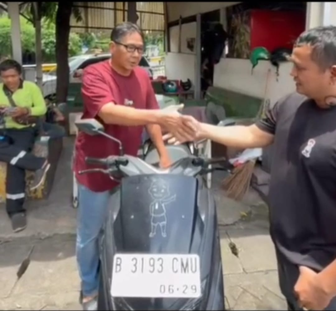 Respon Cepat Polsek Tambora, Motor Warga Pejagalan yang Dicuri Berhasil Ditemukan, Pemilik Beri Apresiasi
