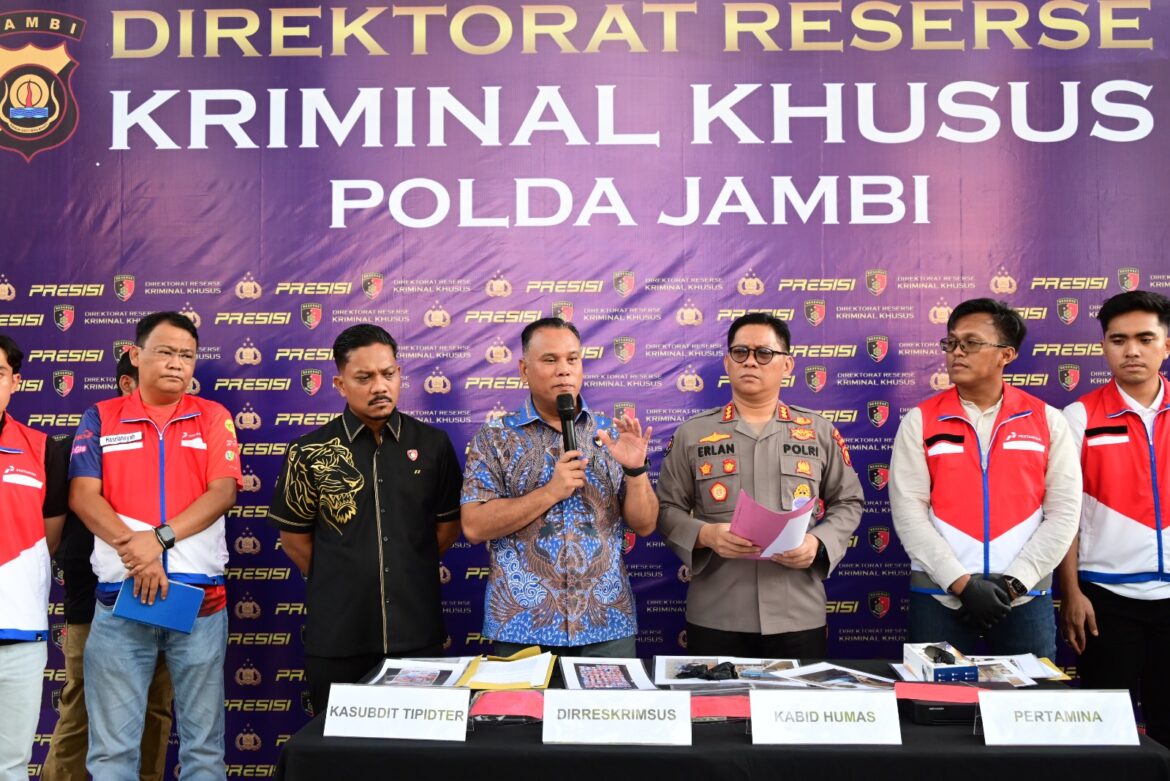 Polda Jambi Ungkap Dugaan Tindak Pidana Migas, Pelangsiran Solar Subsidi di SPBU Lubuk Landai