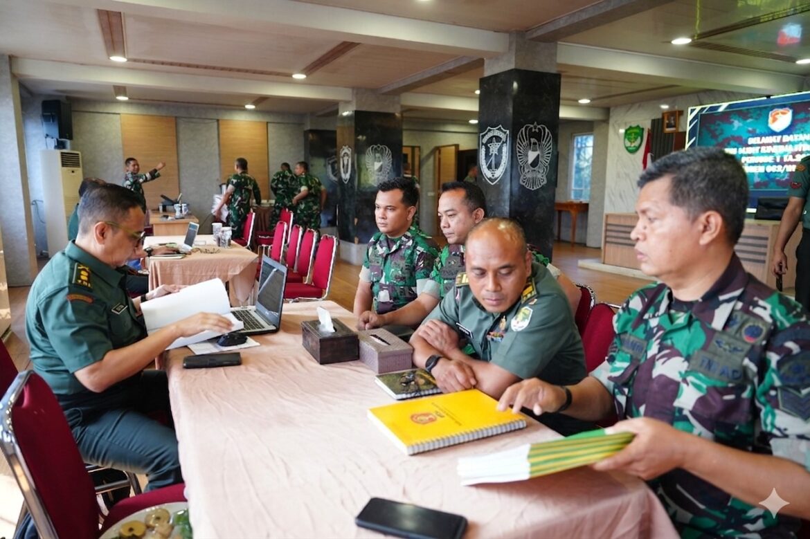 Korem 052/Wkr Terima Wasrik Itdam Jaya Periode I TA 2026